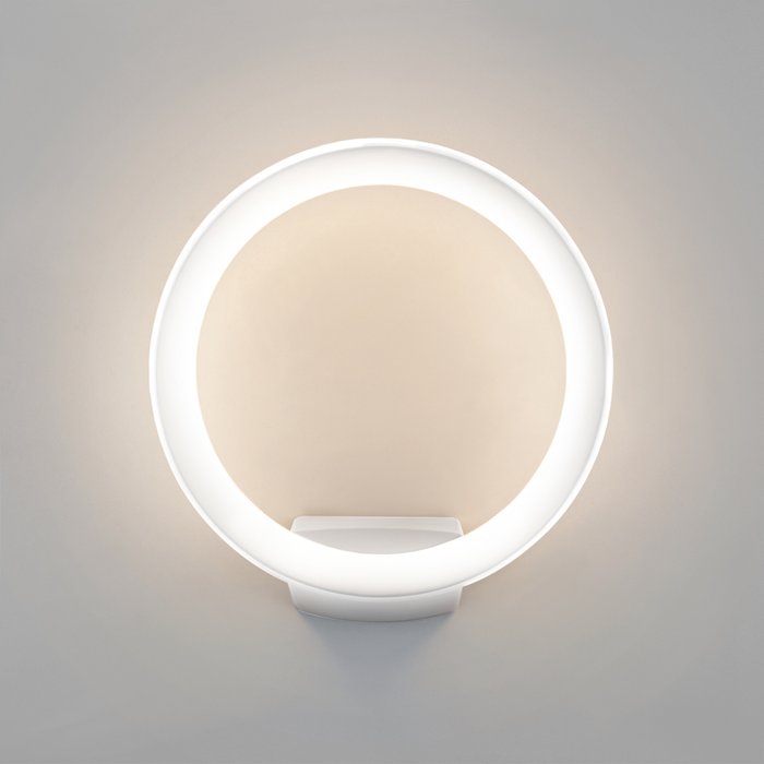 Уличный настенный светодиодный светильник Ring IP54 1710 TECHNO LED белый - купить Подвесные светильники по цене 4750.0