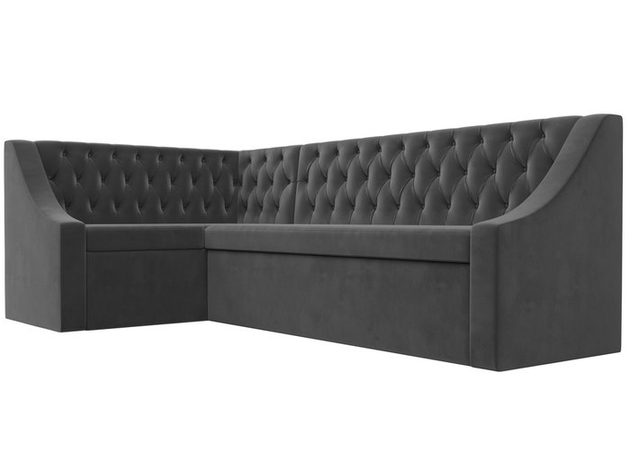 Угловой диван-кровать Мерлин серого цвета левый угол - лучшие Угловые диваны в INMYROOM