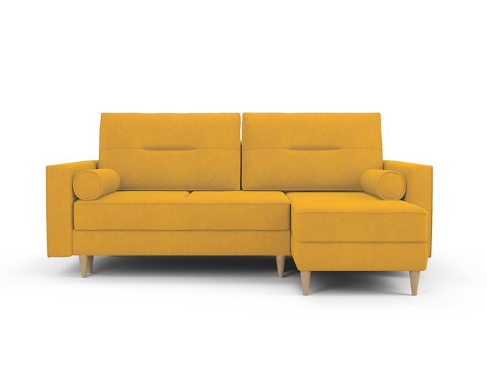 Угловой диван-кровать Вестор желтого цвета