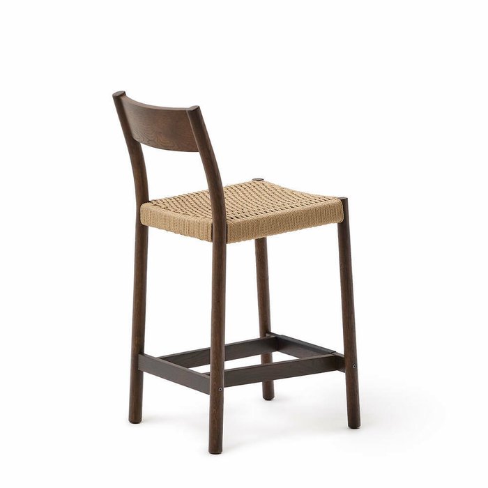 Полубарный стул Analy бежево-коричневого цвета - лучшие Барные стулья в INMYROOM
