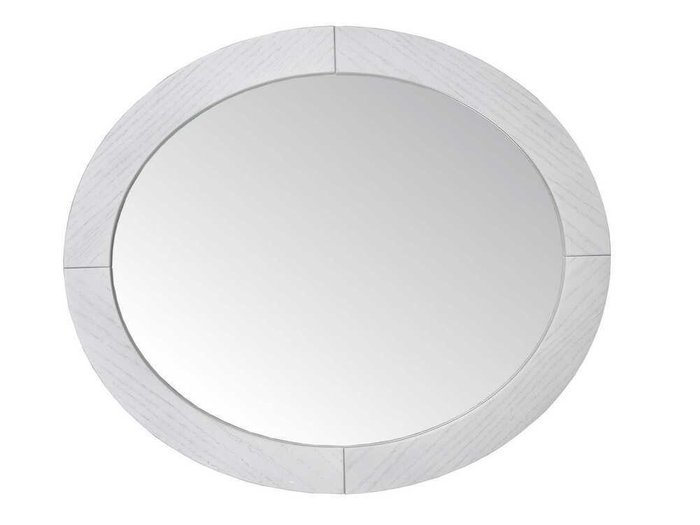 Настенное зеркало Берж цвета белый ясень - лучшие Настенные зеркала в INMYROOM