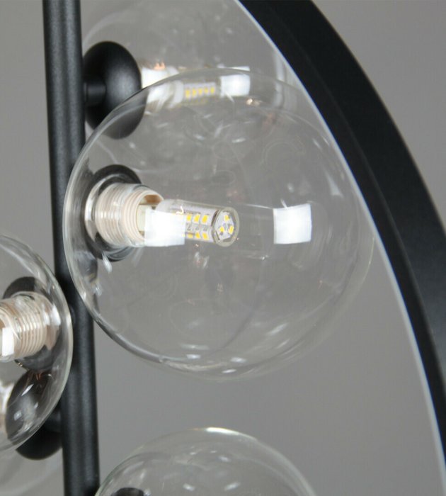 Люстра Иона черный d50 h150 G9 5*5W (4000K) (Led лампы в комплекте 4000К) - купить Подвесные люстры по цене 17900.0