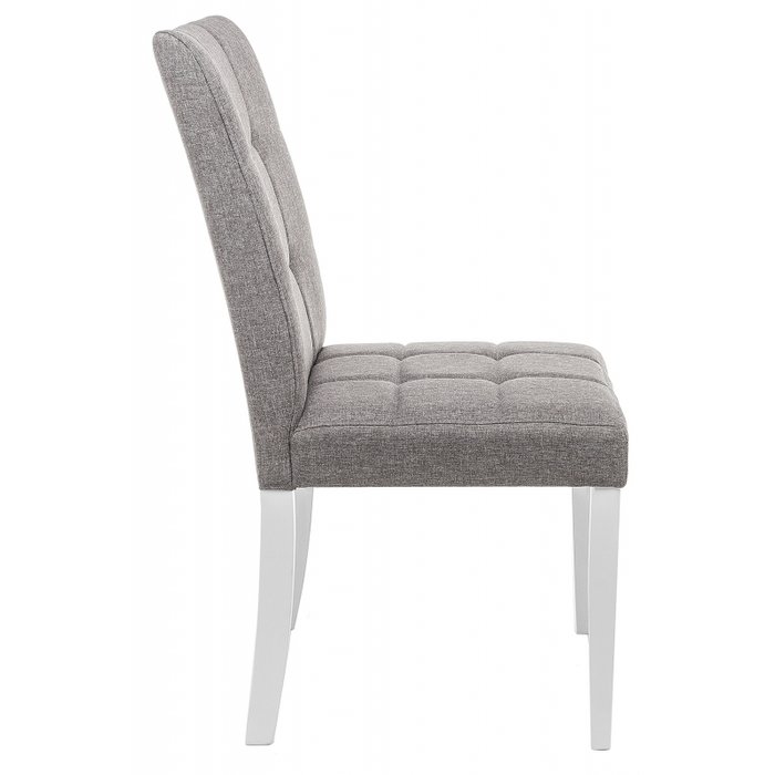 Стул Madina white fabric pebble серого цвета - лучшие Обеденные стулья в INMYROOM