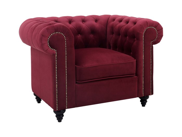 Кресло Chester Classic красного цвета - купить Интерьерные кресла по цене 31990.0