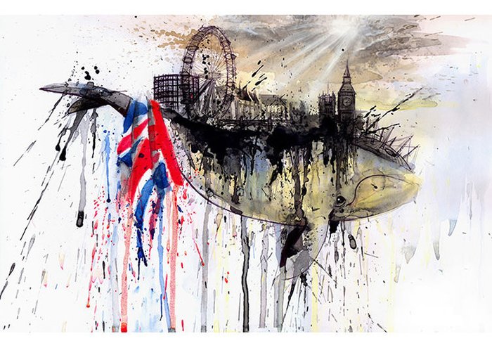 Принт Northen Whale А2