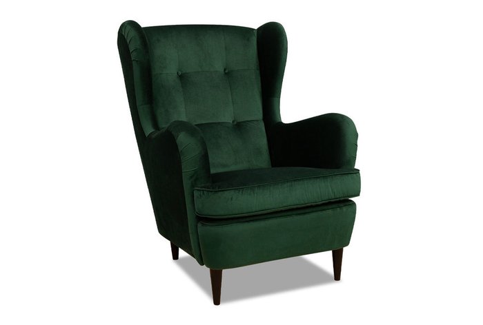 Кресло Энзо темно-зеленого цвета
