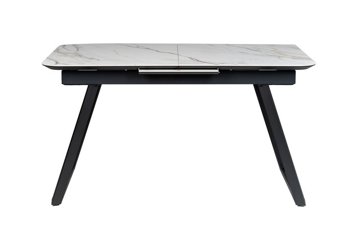 Раздвижной обеденный стол Пеле 120 черно-бежевого цвета - купить Обеденные столы по цене 70240 Раздвижной обеденный стол Пеле 120 черно-бежевого цвета - купить Обеденные столы по цене 70240