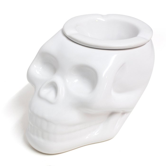 Пепельница керамическая Balvi skully белая - лучшие Декоративные предметы в INMYROOM