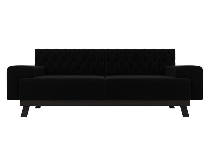 Диван Мюнхен Люкс черного цвета  - купить Прямые диваны по цене 39999.0