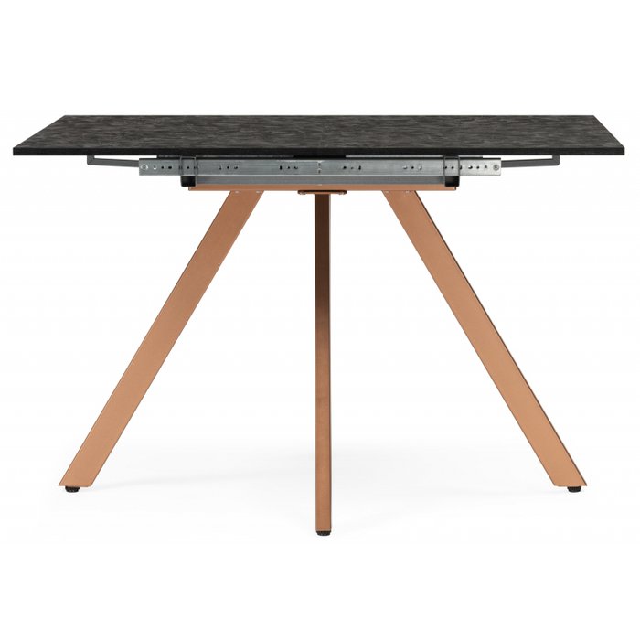 Раздвижной обеденный стол Keon 77х116 черного цвета - купить Обеденные столы по цене 14740 Раздвижной обеденный стол Keon 77х116 черного цвета - купить Обеденные столы по цене 14740