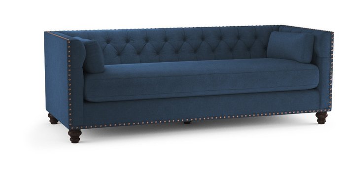 Трехместный диван Chesterfield Florence белый - лучшие Прямые диваны в INMYROOM
