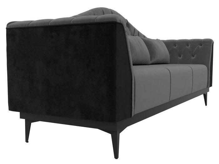 Прямой диван-кровать Флорида серо-черного цвета - лучшие Прямые диваны в INMYROOM