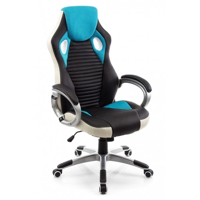  Офисное кресло Roketas голубого цвета