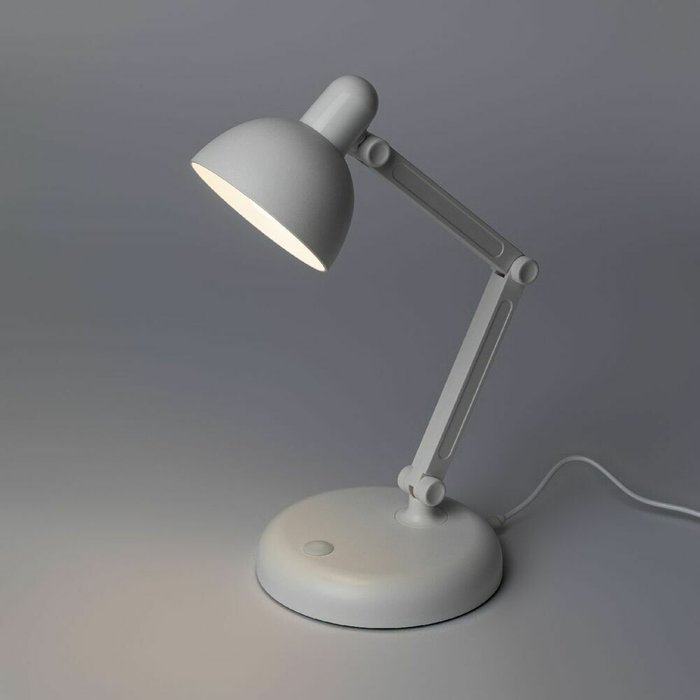 Настольная лампа NLED-514 Б0059843 (пластик, цвет белый) - купить Рабочие лампы по цене 850.0