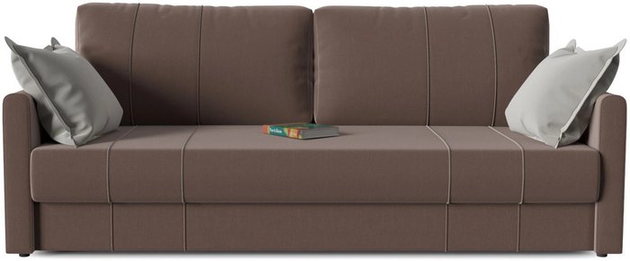 Диван-кровать прямой Римини kabrio 01 коричневого цвета - купить Прямые диваны по цене 35000.0