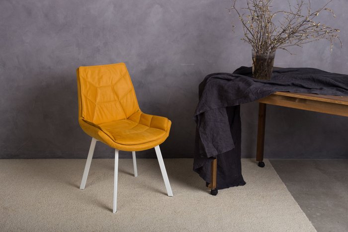 Стул Capella горчичного цвета  - лучшие Обеденные стулья в INMYROOM