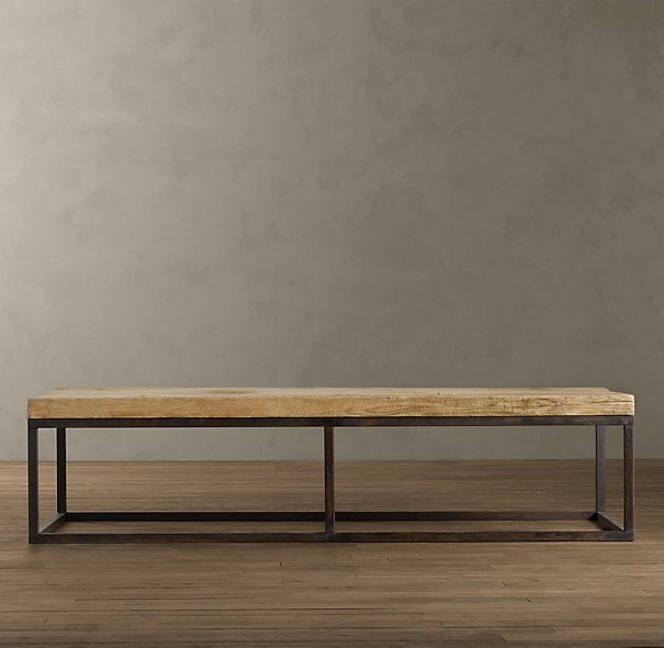Кофейный столик Reclaimed french floorboard большой и узкий - купить Журнальные столики по цене 229199 Кофейный столик Reclaimed french floorboard большой и узкий - купить Журнальные столики по цене 229199