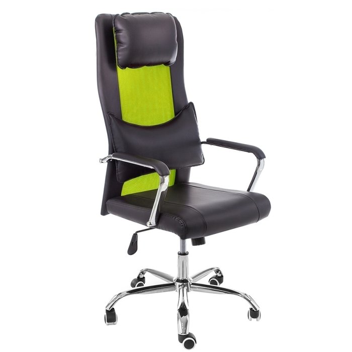Компьютерное кресло Unic черно-зеленого цвета