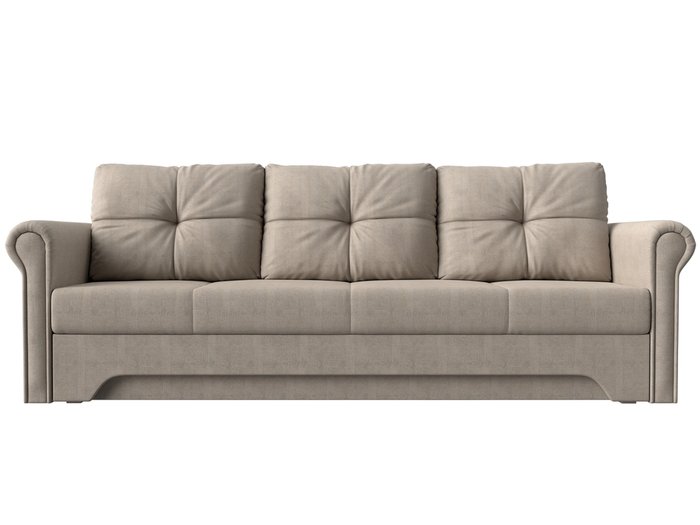 Прямой диван-кровать Европа бежевого цвета - купить Прямые диваны по цене 37999.0