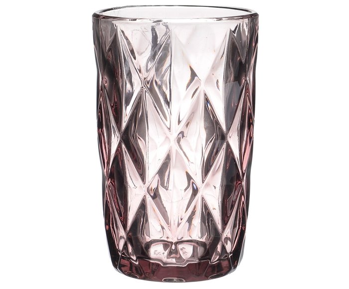 Набор из шести стаканов розового цвета
