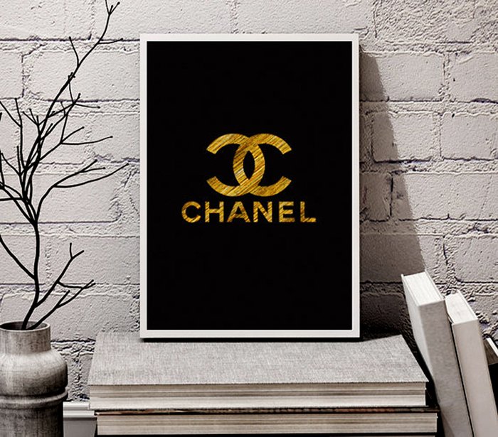 Постер "Chanel gold" - купить Принты по цене 2500.0