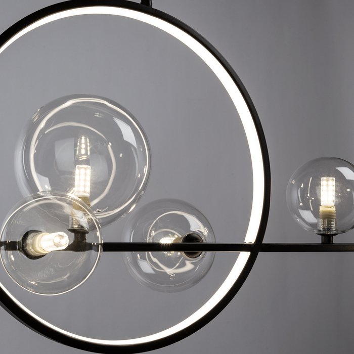 Подвесной светильник Saturn черного цвета - лучшие Подвесные светильники в INMYROOM