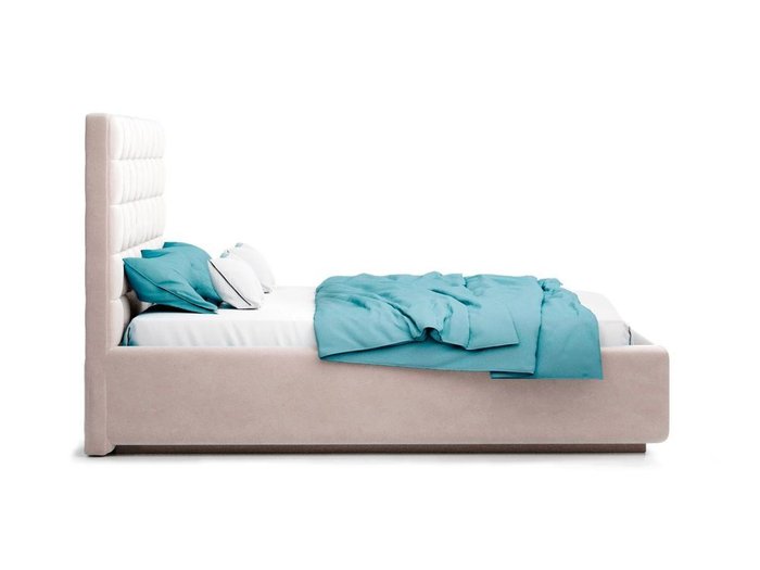 Кровать Vita бежевого цвета с ортопедическим основанием 140х200 - лучшие Кровати для спальни в INMYROOM