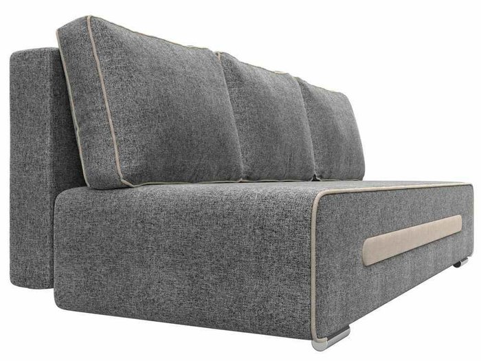 Прямой диван-кровать Приам серого цвета - лучшие Прямые диваны в INMYROOM