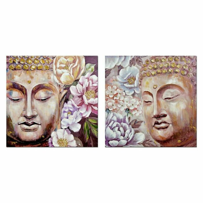 Картина Будда 80 x 3 x 80 cm Восточный (2 штук)