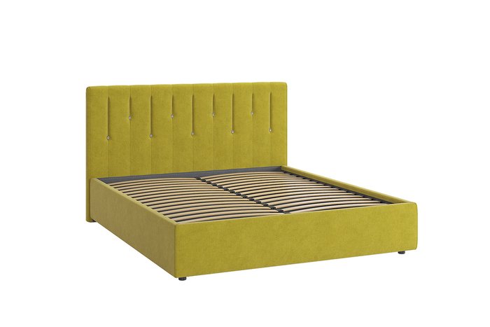 Кровать Кристи 2 160х200 желто-зеленого цвета без подъемного механизма - купить Кровати для спальни по цене 33980.0