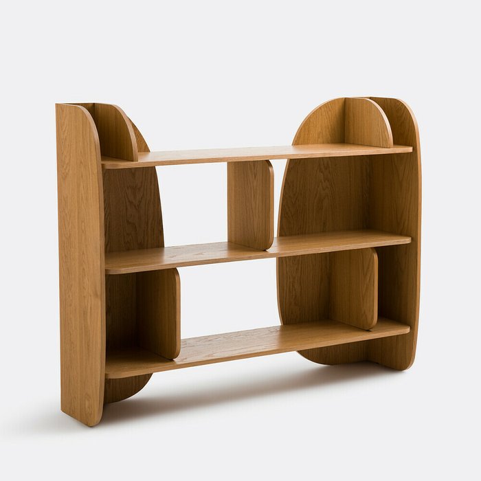 Книжный шкаф Gorman каштанового цвета Книжный шкаф Gorman каштанового цвета