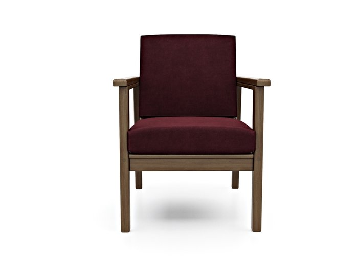 Кресло Лориан бордового цвета - купить Интерьерные кресла по цене 18990.0