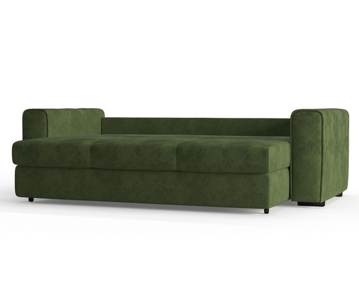 Диван-кровать Рошфор в обивке из велюра зеленого цвета - лучшие Прямые диваны в INMYROOM
