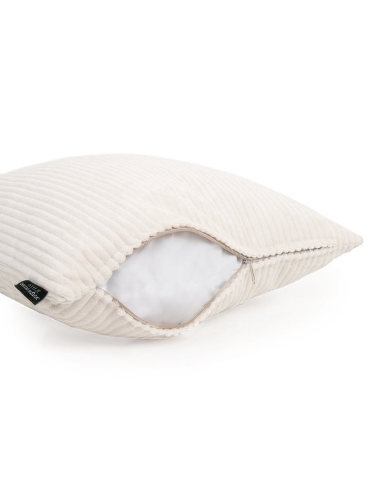 Декоративная подушка Cilium Bone молочного цвета  - лучшие Декоративные подушки в INMYROOM