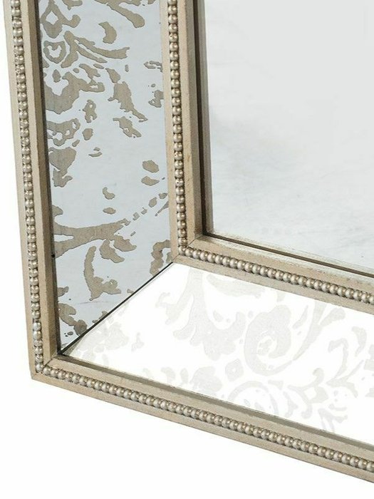 Настенное зеркало 70х110 в раме бежевого цвета - лучшие Настенные зеркала в INMYROOM