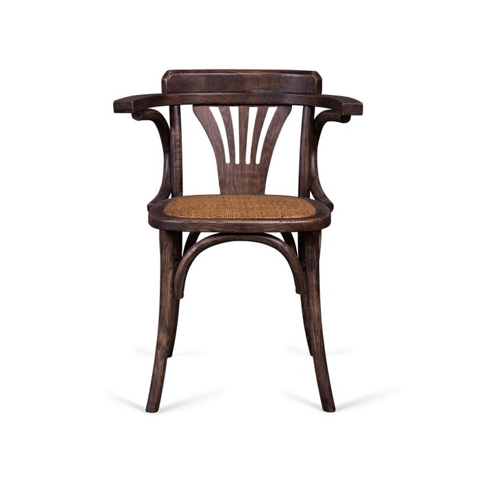 Стул Leisure из массива коричнего цвета - купить Обеденные стулья по цене 7500.0