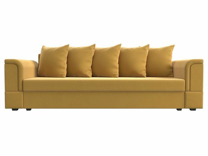 Диван-кровать Лига 005 желтого цвета  - купить Прямые диваны по цене 28999.0