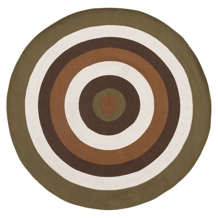 Ковер из хлопка target из коллекции Ethnic 150х150 коричневого цвета