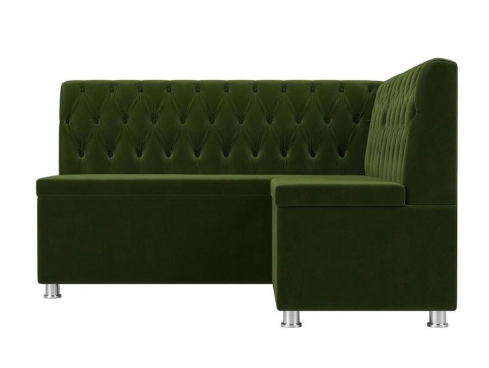 Кухонный угловой диван Мирта зеленого цвета правый угол - купить Угловые диваны по цене 36999.0