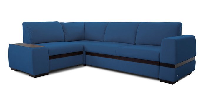 Угловой диван-кровать Миста синего цвета - купить Угловые диваны по цене 130434.0