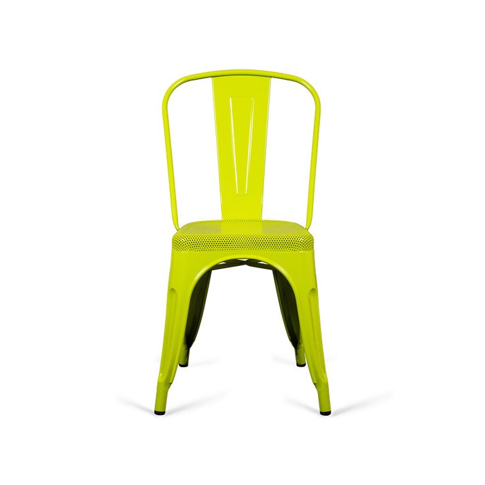 Стул Tolix Marais P лимонного цвета - купить Обеденные стулья по цене 3900.0