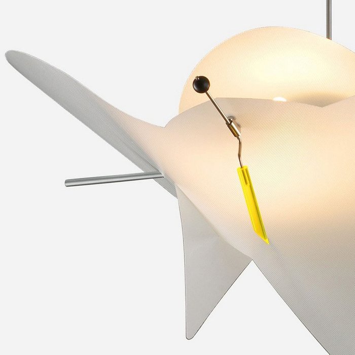 Подвесной светильник Oligo "SIR CHARLES" из пластика белого цвета - лучшие Подвесные светильники в INMYROOM