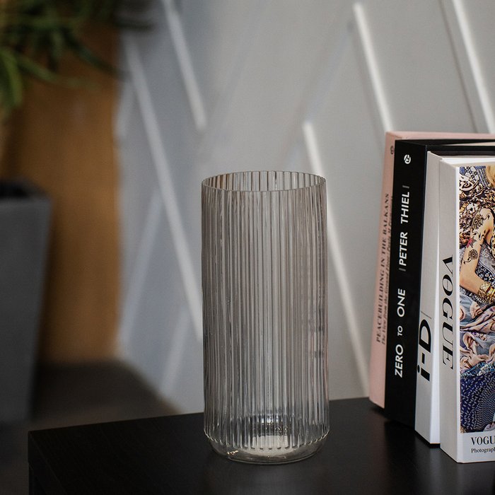 Декоративная ваза из рельефного стекла - купить Вазы  по цене 1399.0