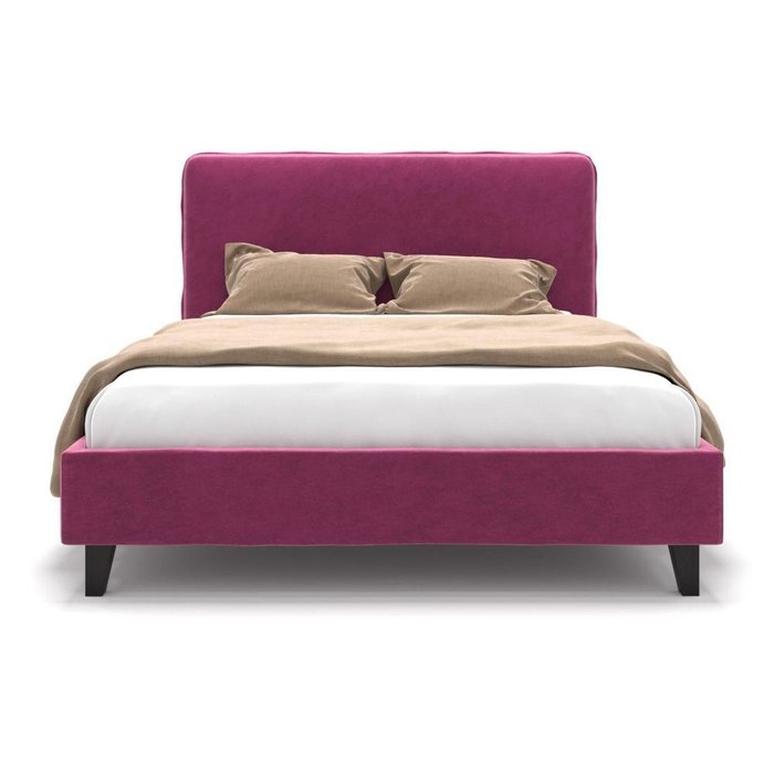 Кровать Brooklyn на ножках розовая 160х200 - лучшие Кровати для спальни в INMYROOM