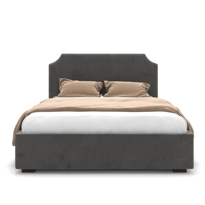 Кровать Natalie серая 160х200 - лучшие Кровати для спальни в INMYROOM
