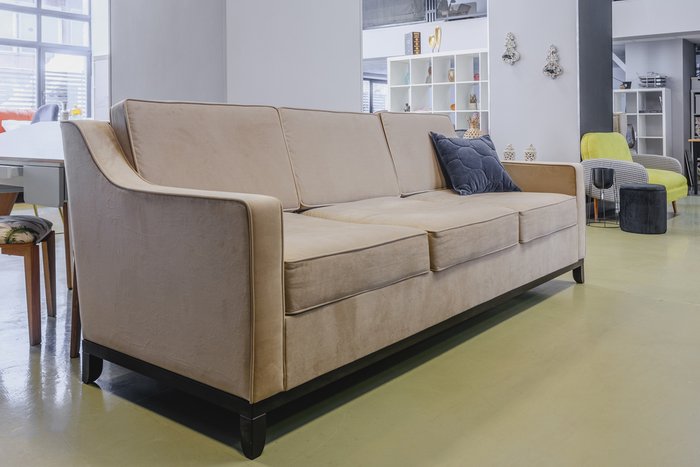 Прямой диван Франциско L бежевого цвета - лучшие Прямые диваны в INMYROOM