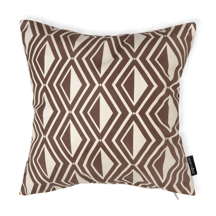 Декоративная подушка Akra коричневого цвета