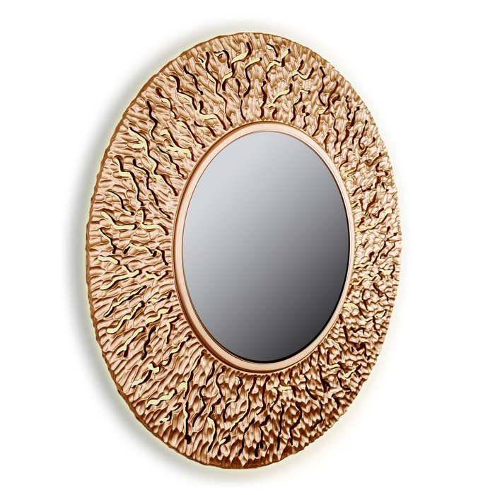 Настенное зеркало CORAL round bronze - лучшие Настенные зеркала в INMYROOM