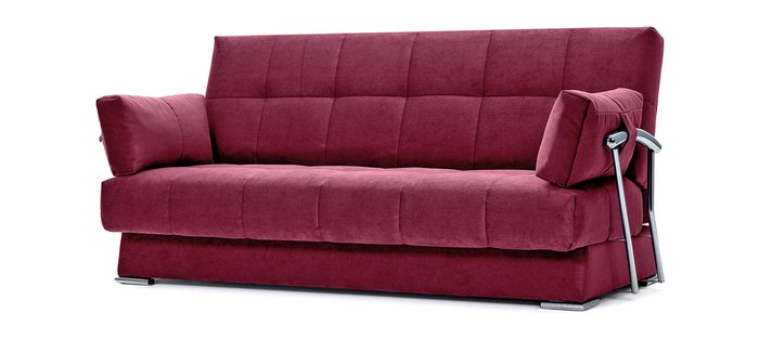 Раскладной диван с подлокотниками Delux GALAXY красного цвета