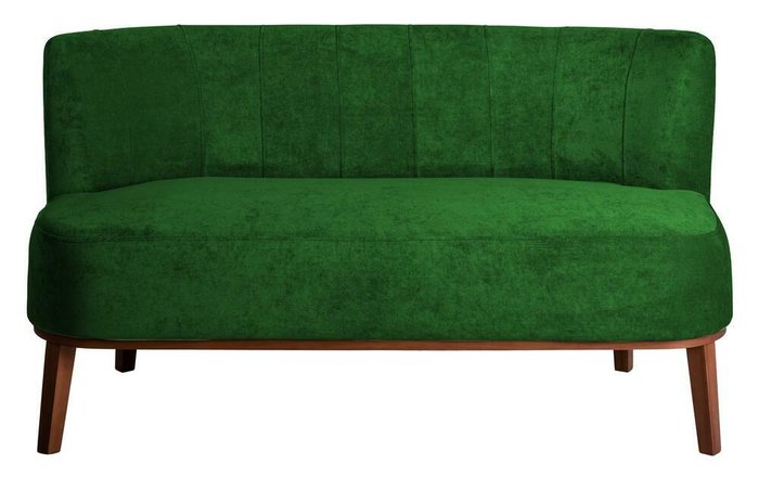 Диван Шафран зеленого цвета - купить Прямые диваны по цене 24640.0